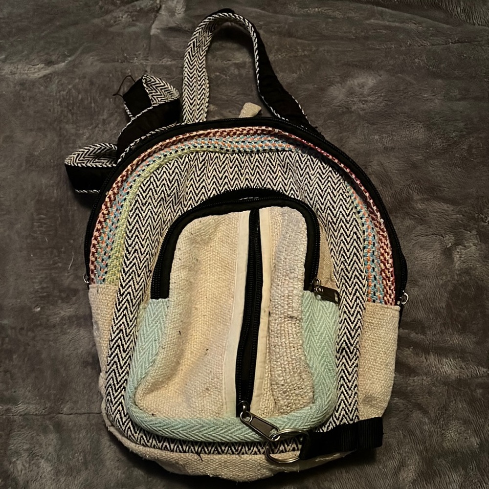 Small hemp backpack